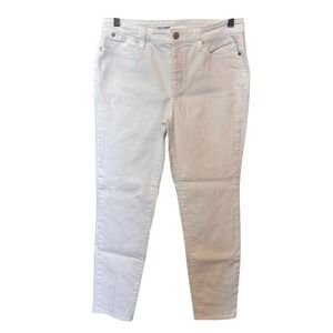 Talbots Flawless Crisp White Slim Ankle Jeans Size 6